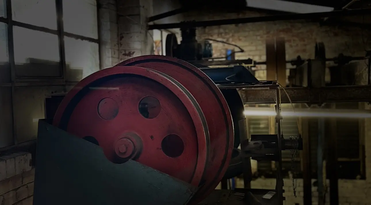 Historic factory machinery